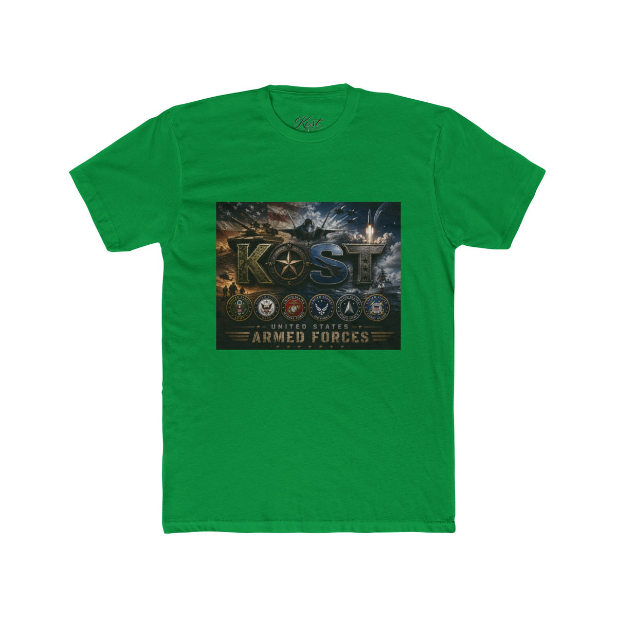 Armed Forces Tribute Tee — KOST Military Pride Crew Shirt