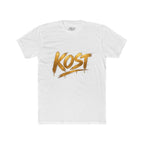 KOST Gold Script T‑Shirt — Streetwear Graphic Tee with Metallic Brush Lettering