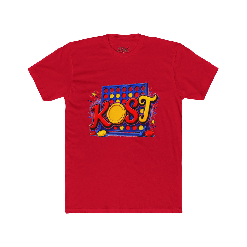 Retro Connect Four Graphic Tee — “Kost” Pop Art Game Shirt