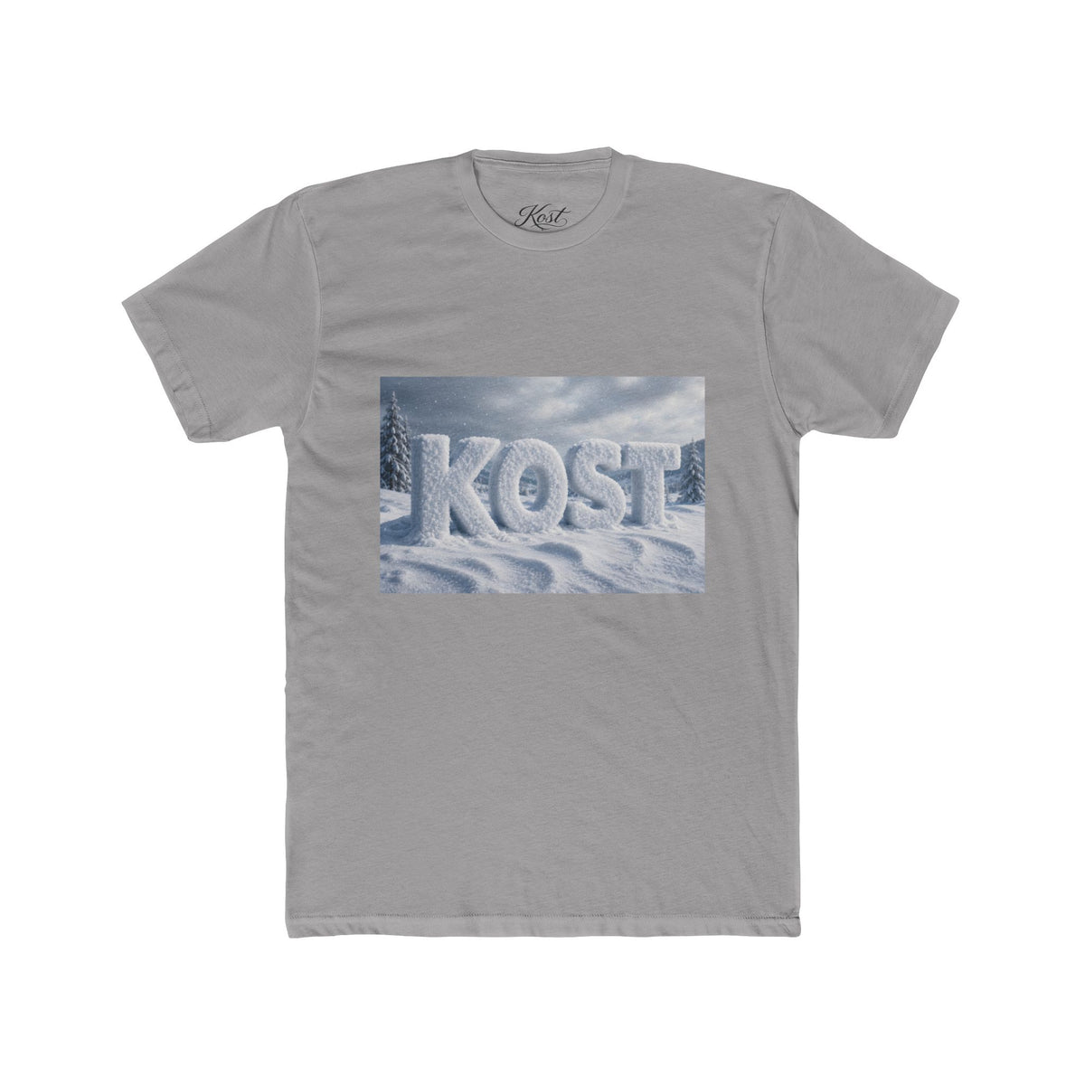 KOST Snow Ice Graphic Tee — Winter Landscape Cotton T-Shirt