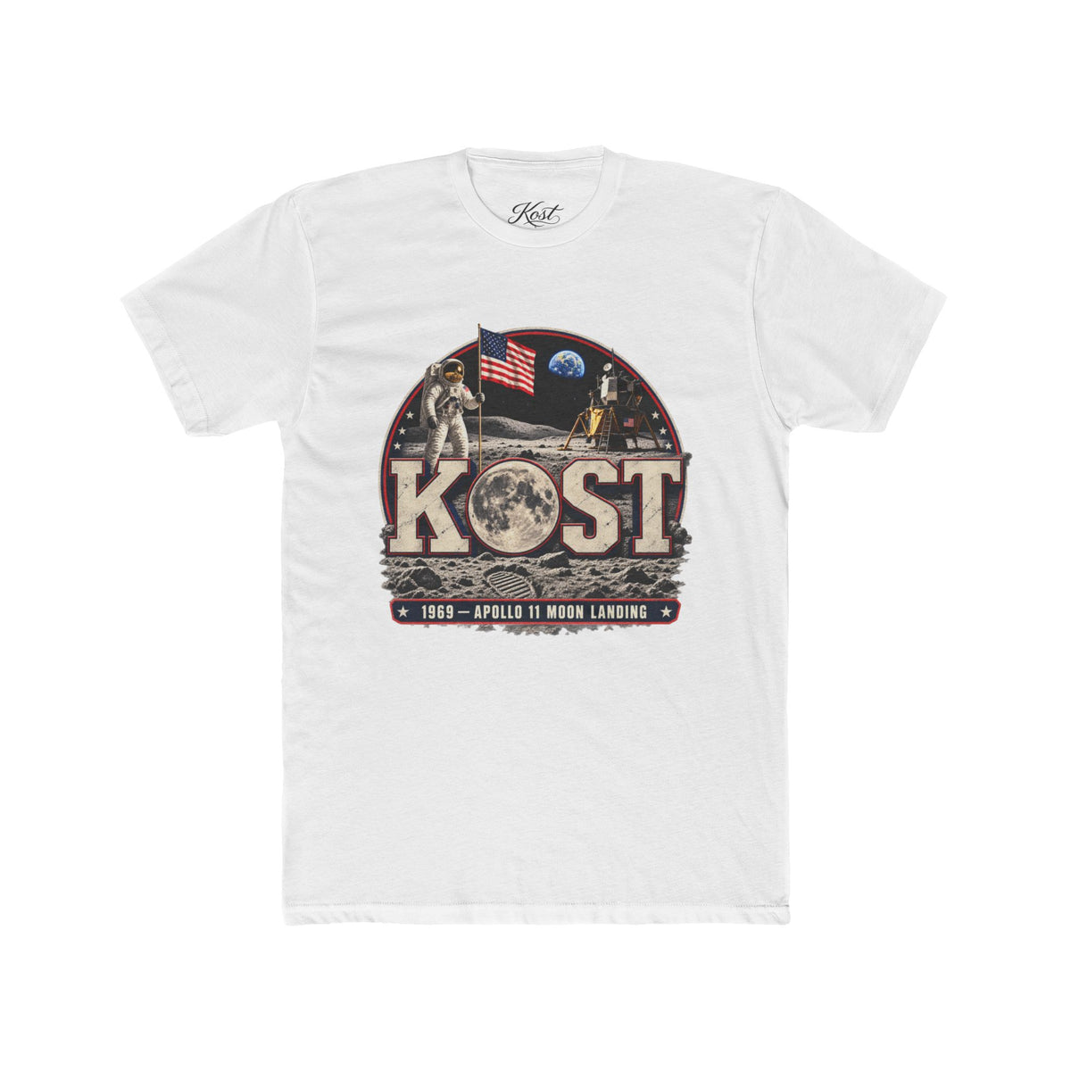 Apollo Moon Landing Tee — Vintage KOST NASA Graphic T-Shirt