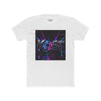 KOSY Neon Geometric Graphic T-Shirt