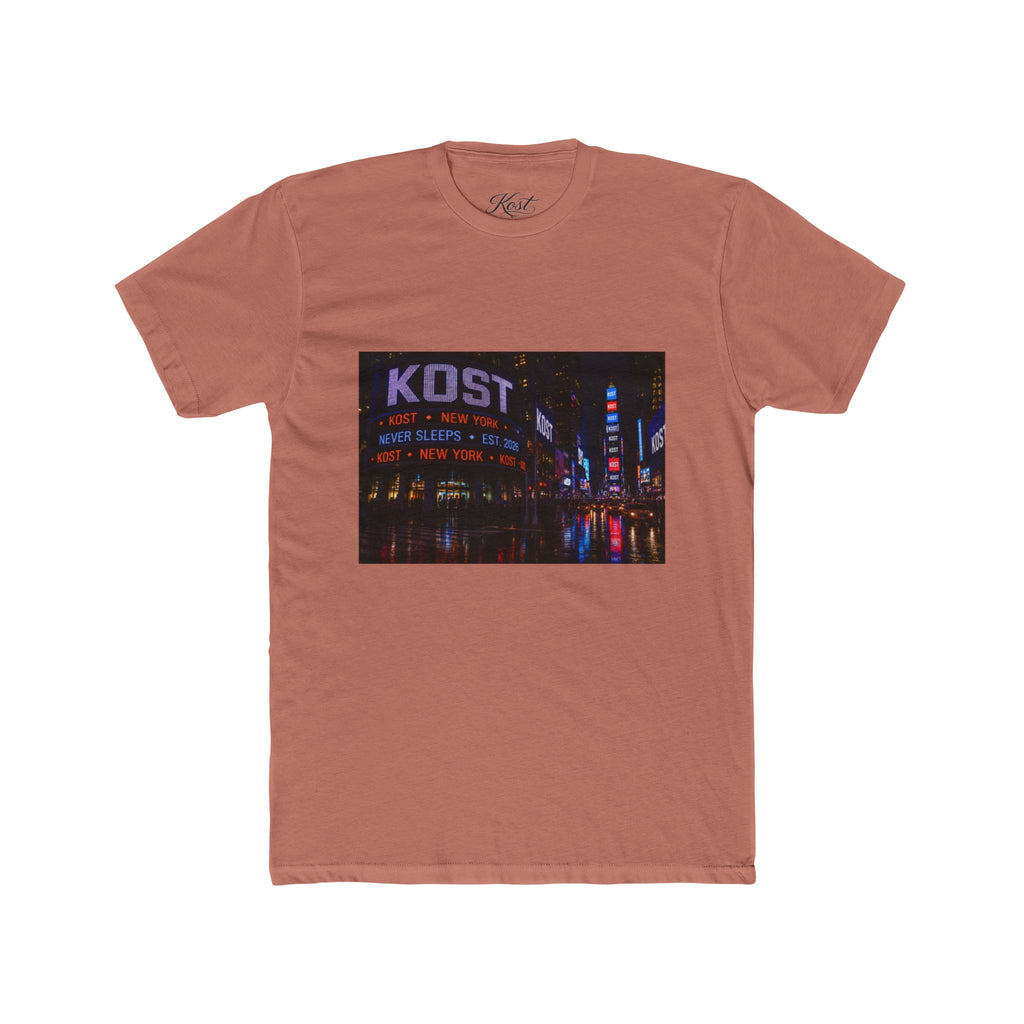 KOST Neon City Crew Tee — Retro Nightscape Graphic T‑Shirt