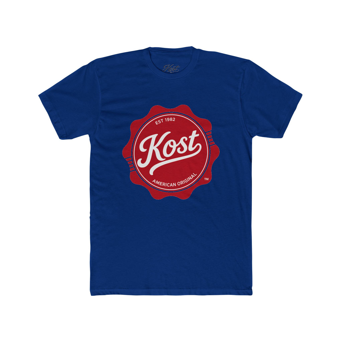 Kost Vintage Badge T‑Shirt — Retro Red Logo Crew Tee