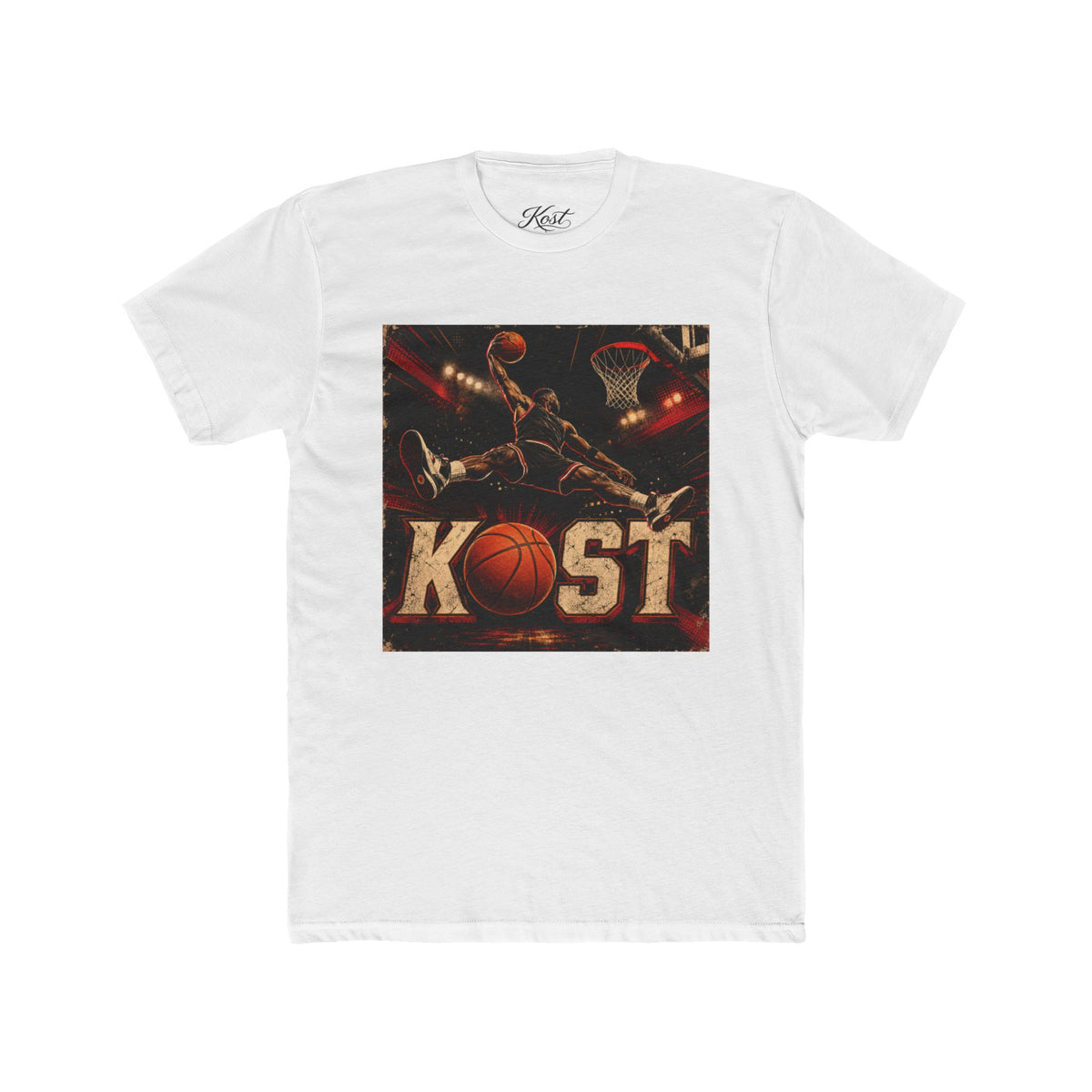 Basketball KOST Graphic Tee – Slam Dunk Court Design