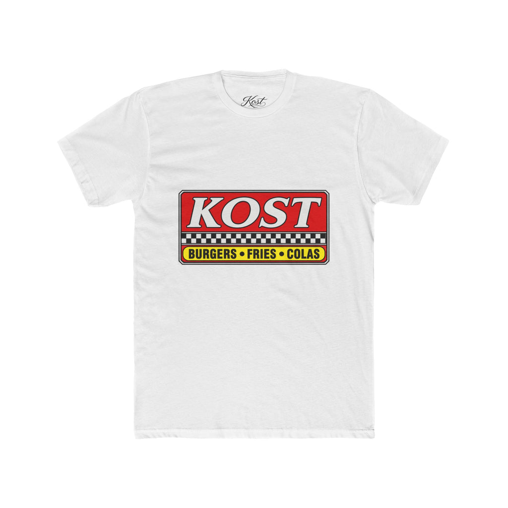 KOST Burgers • Fries • Colas Tee — Retro Diner Logo T-Shirt