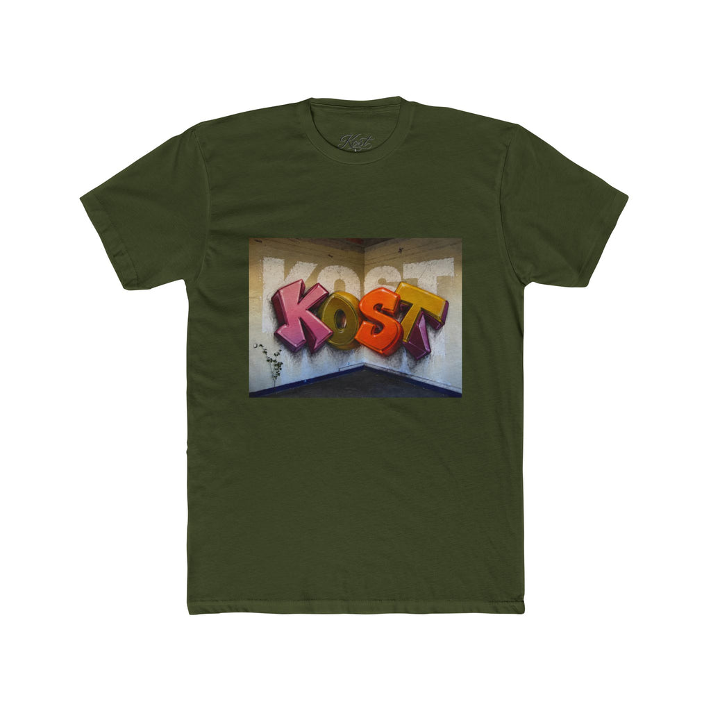 Graffiti "KOST" Street Art T‑Shirt — Bold Urban Lettering Tee