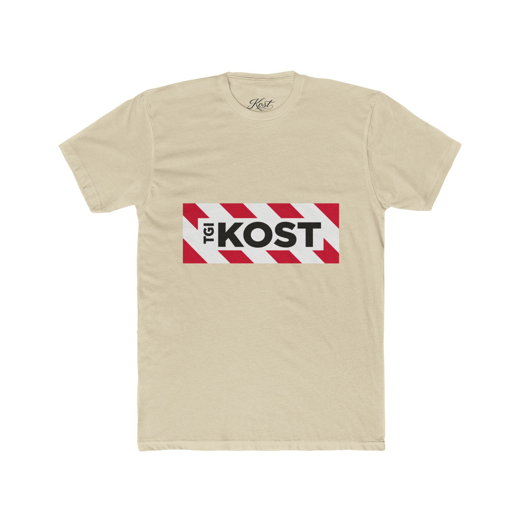 Crew Tee — Bold "The KOST" Stripe Logo Shirt