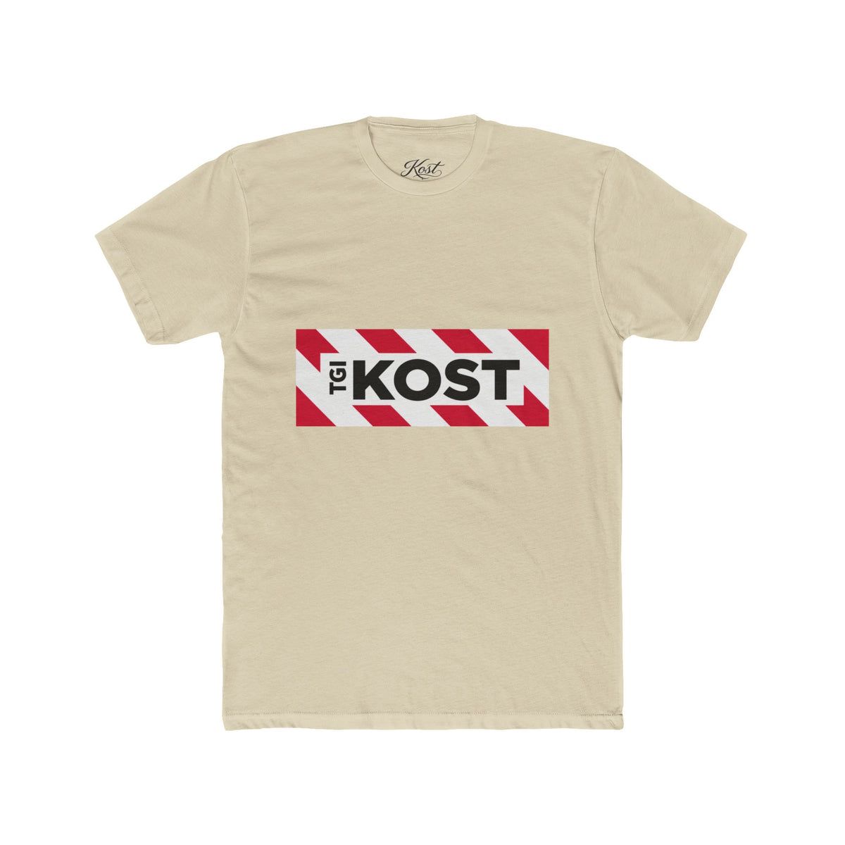 Crew Tee — Bold "The KOST" Stripe Logo Shirt