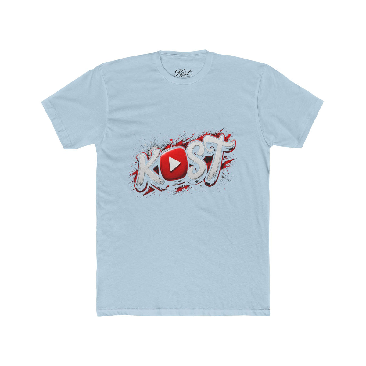 YouTuber 'Kost' Logo Tee — Graphic Streetwear Crewneck