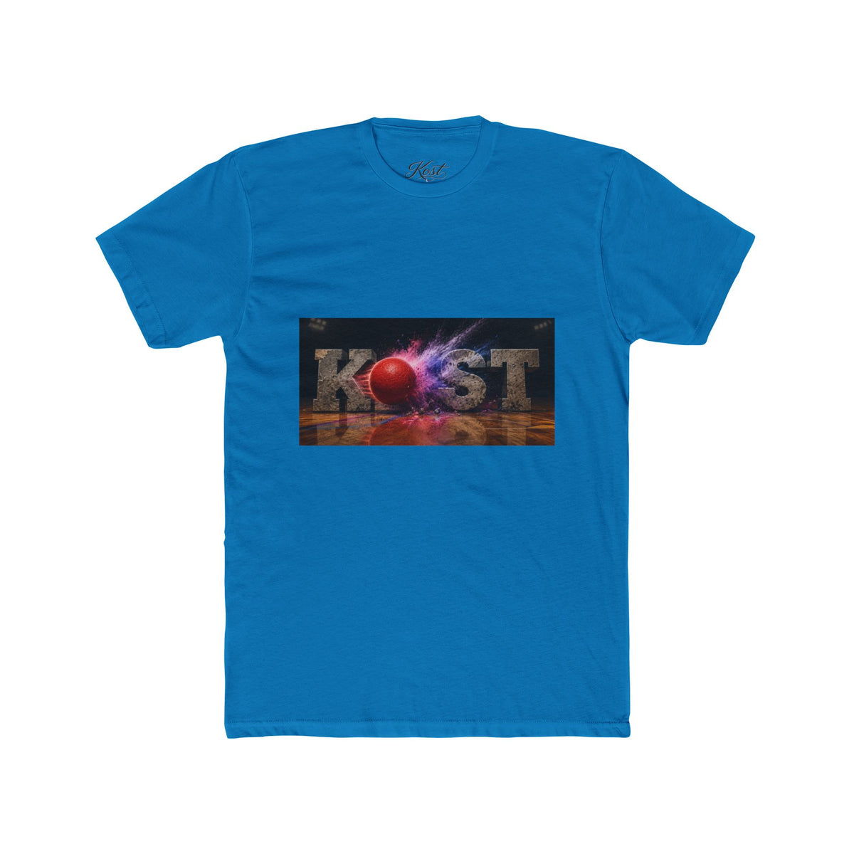 Cosmic Burst Tee — 'KOST' Retro Space Graphic T-Shirt