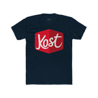 Kost Logo Tee — Retro Red Hexagon Graphic T-Shirt