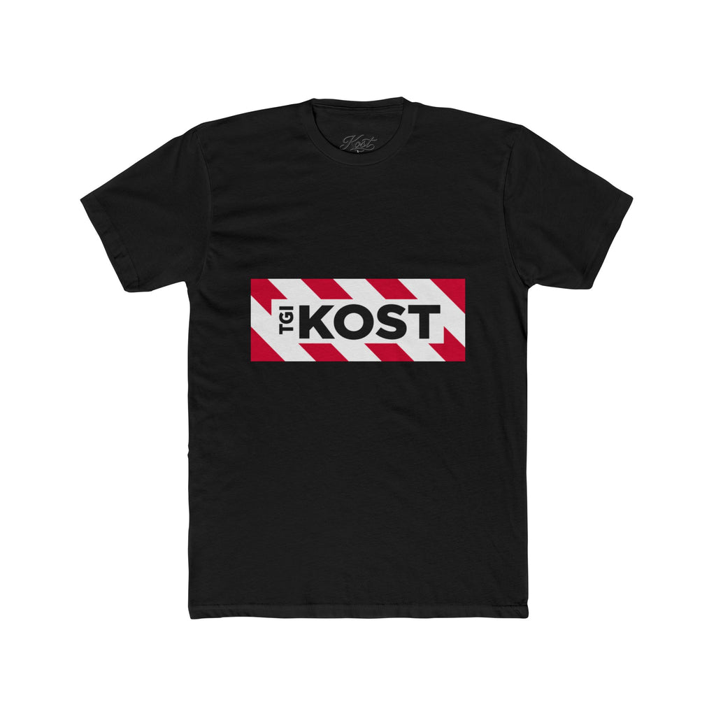 Crew Tee — Bold "The KOST" Stripe Logo Shirt