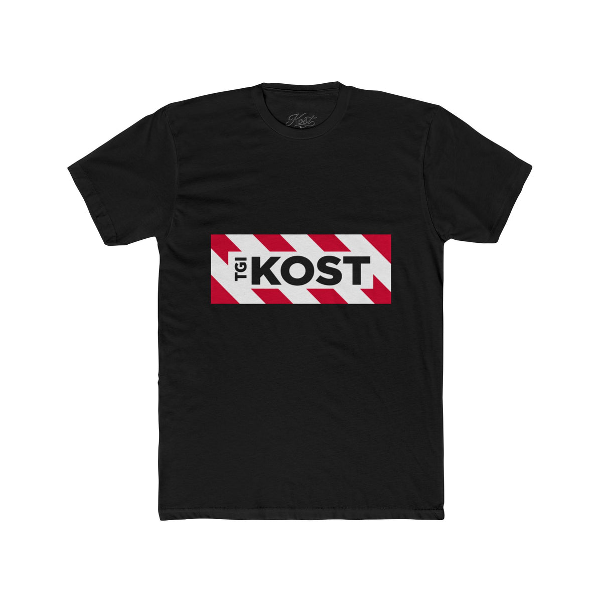 Crew Tee — Bold "The KOST" Stripe Logo Shirt
