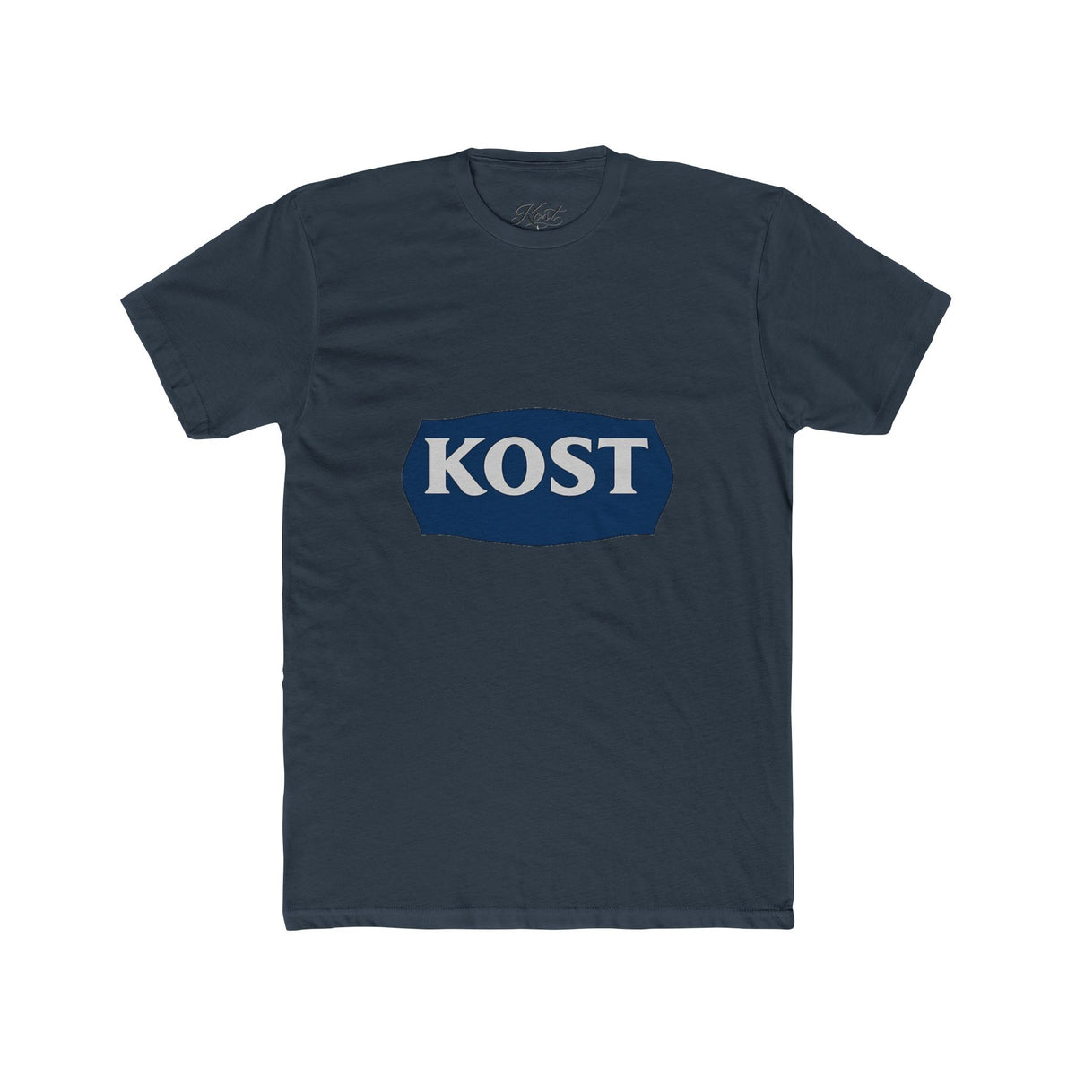 KOST Logo Tee — Vintage Navy Badge Graphic T-Shirt