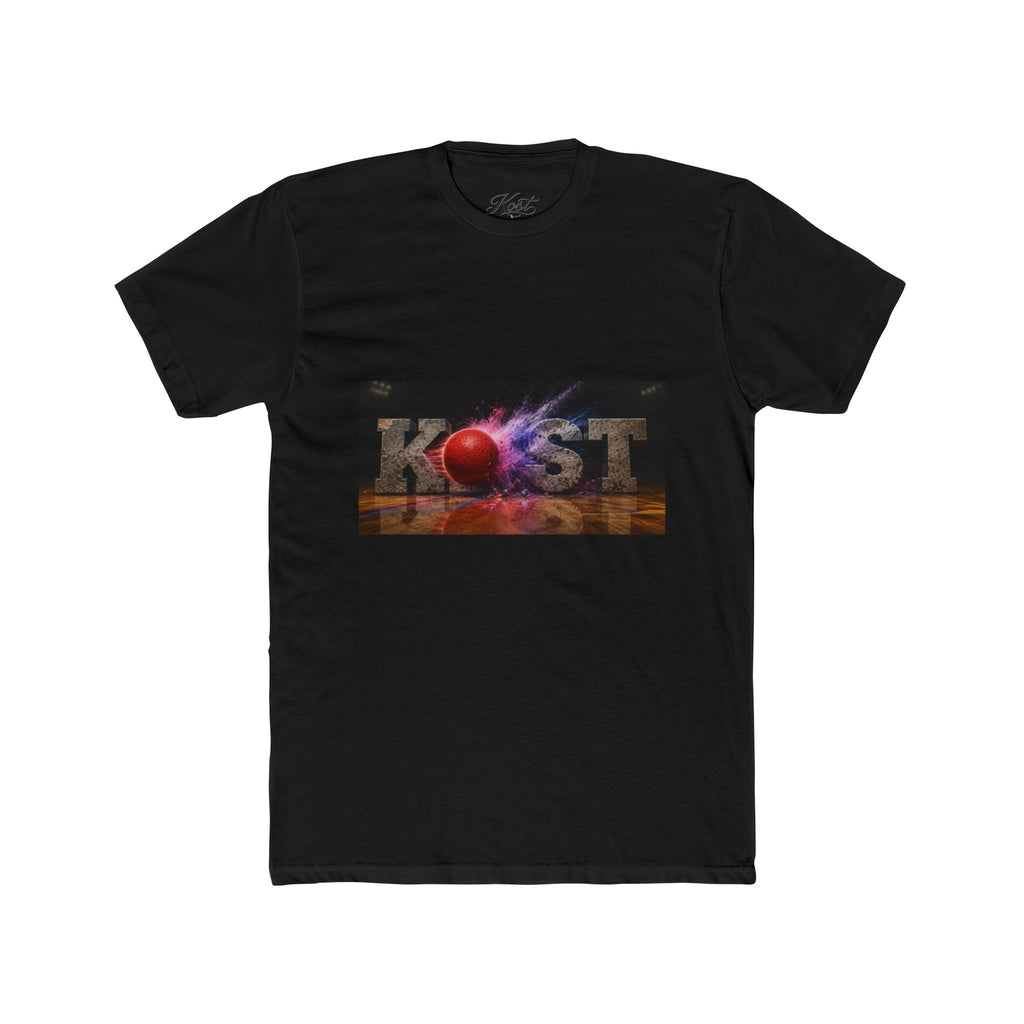 Cosmic Burst Tee — 'KOST' Retro Space Graphic T-Shirt