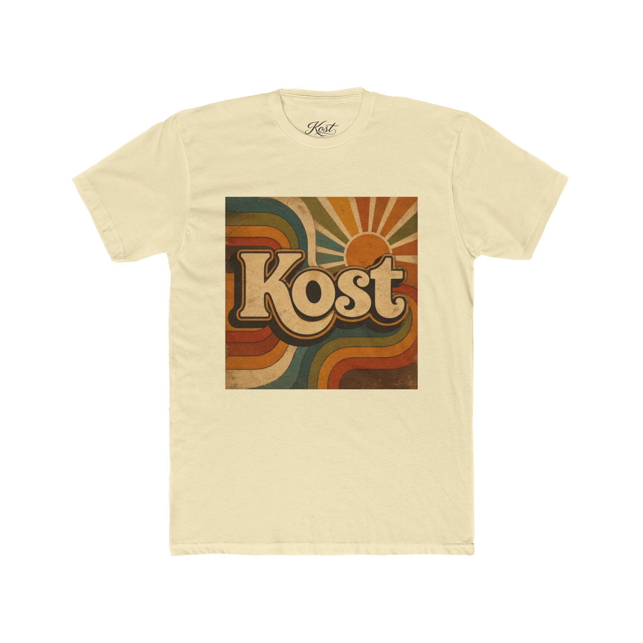Retro 'Kost' Tee — Vintage 70s Sunset Graphic T-Shirt