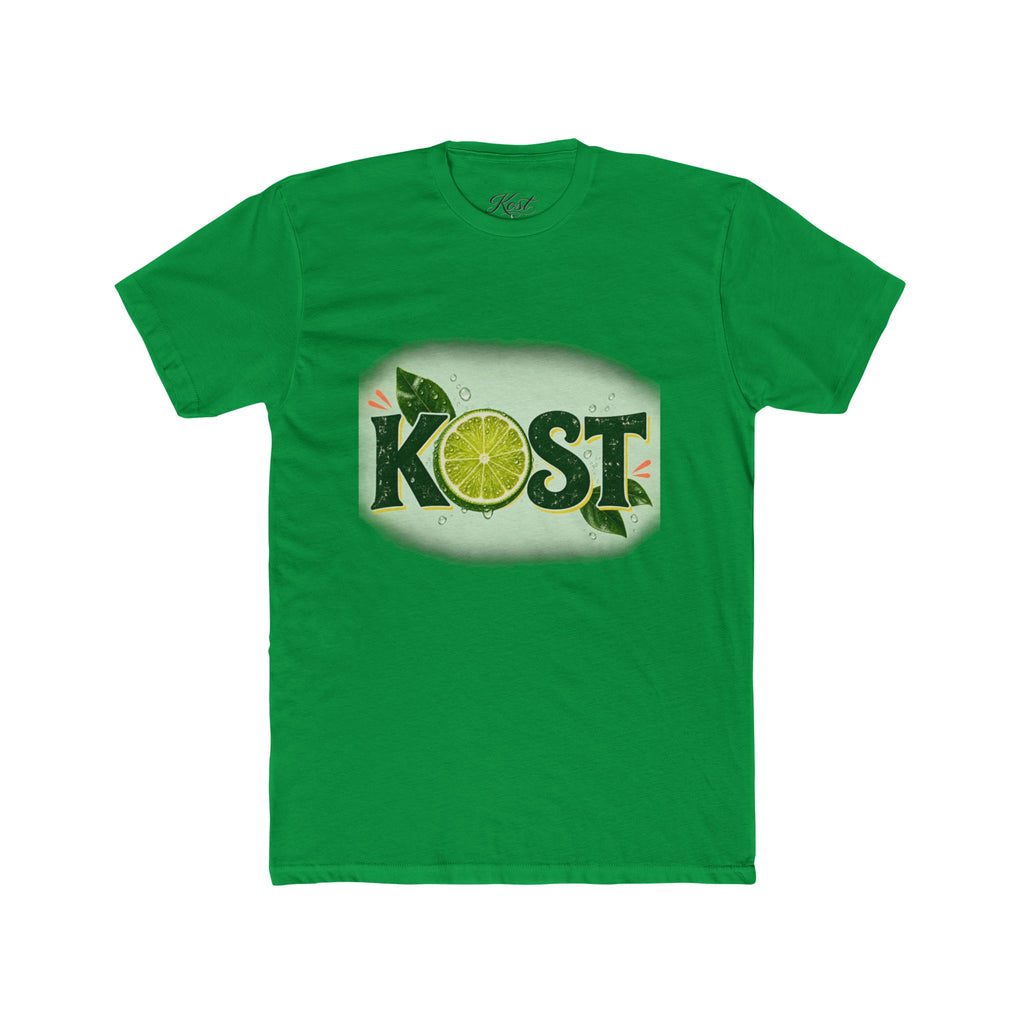 KOST Lime Graphic Cotton T-Shirt