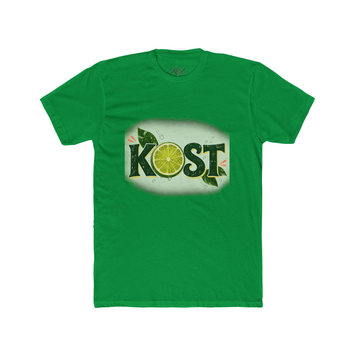 KOST Lime Graphic Cotton T-Shirt