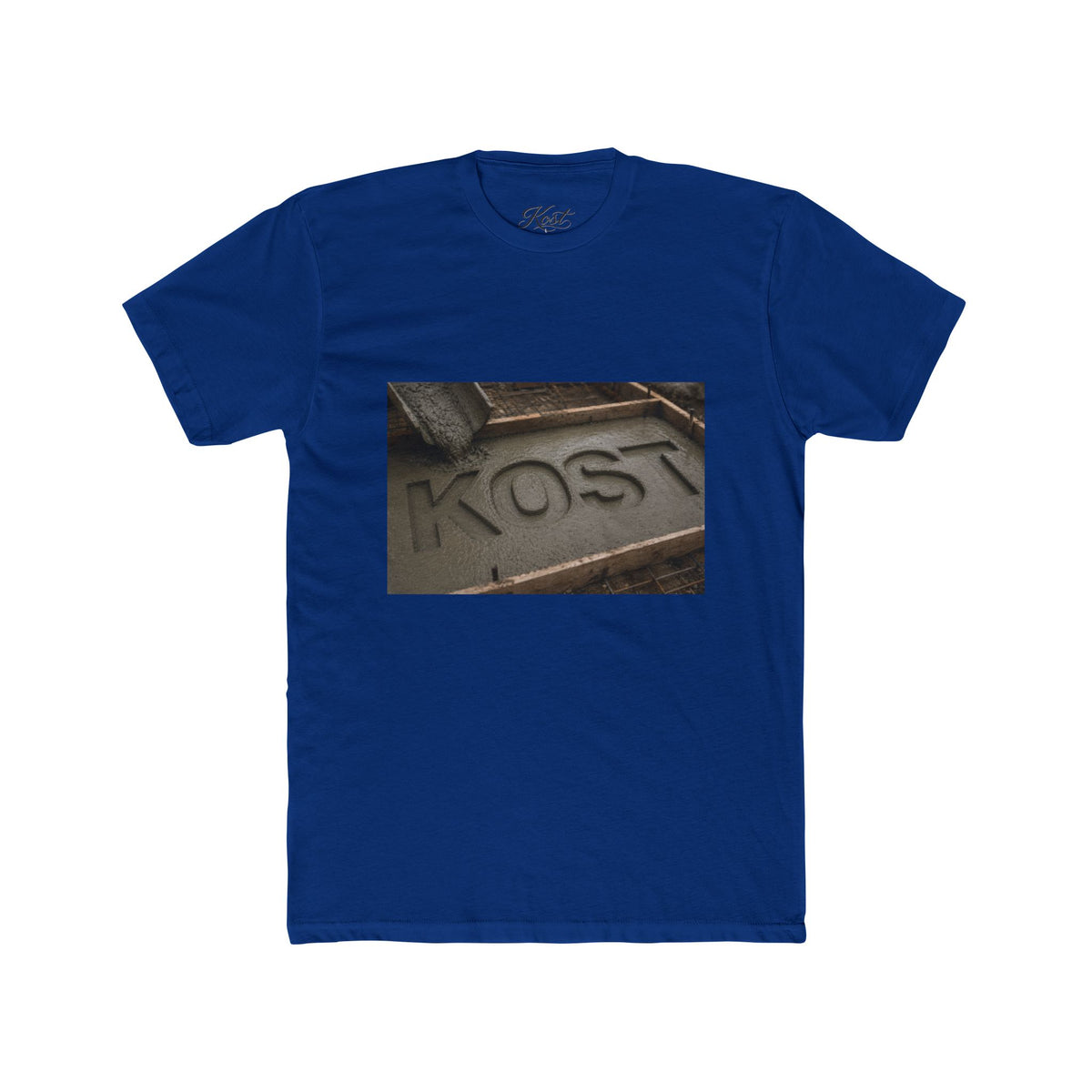 KOST Logo Crew T‑Shirt — Vintage Metalwork Graphic Tee