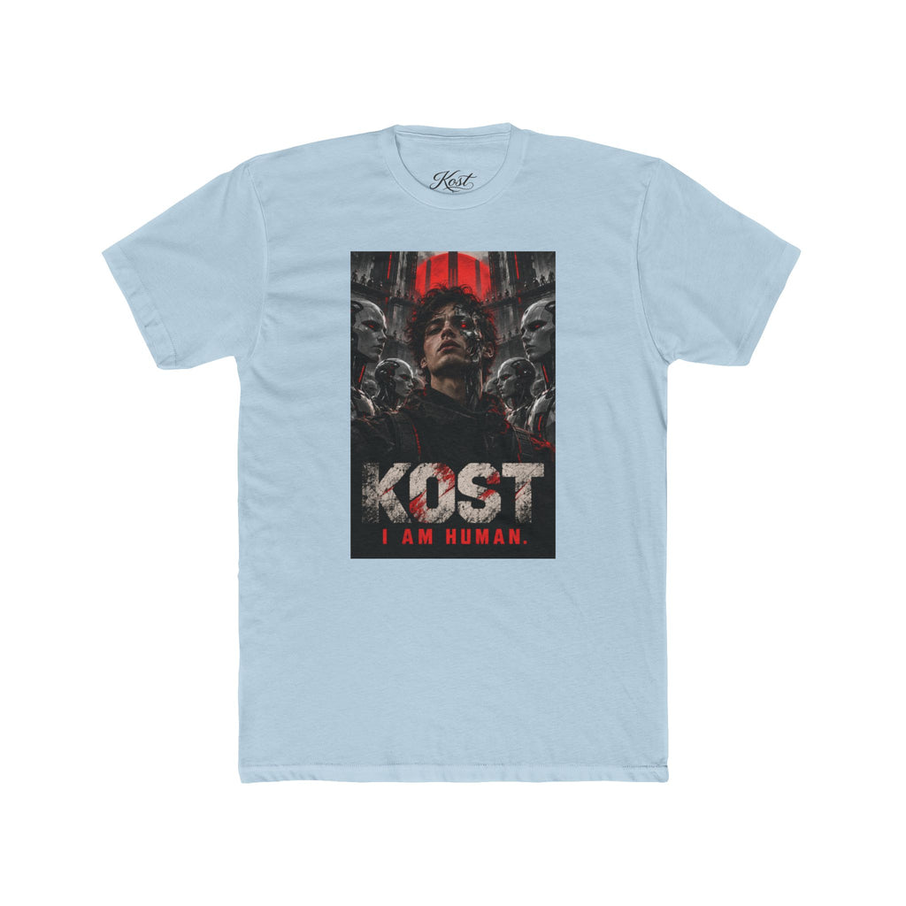 KOST "I Am Human" Graphic Tee — Dark Sci‑Fi Horror Movie Shirt