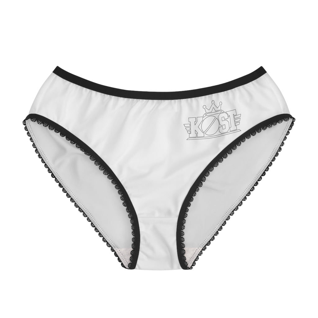 Women's Briefs – White K9E Logo Lingerie