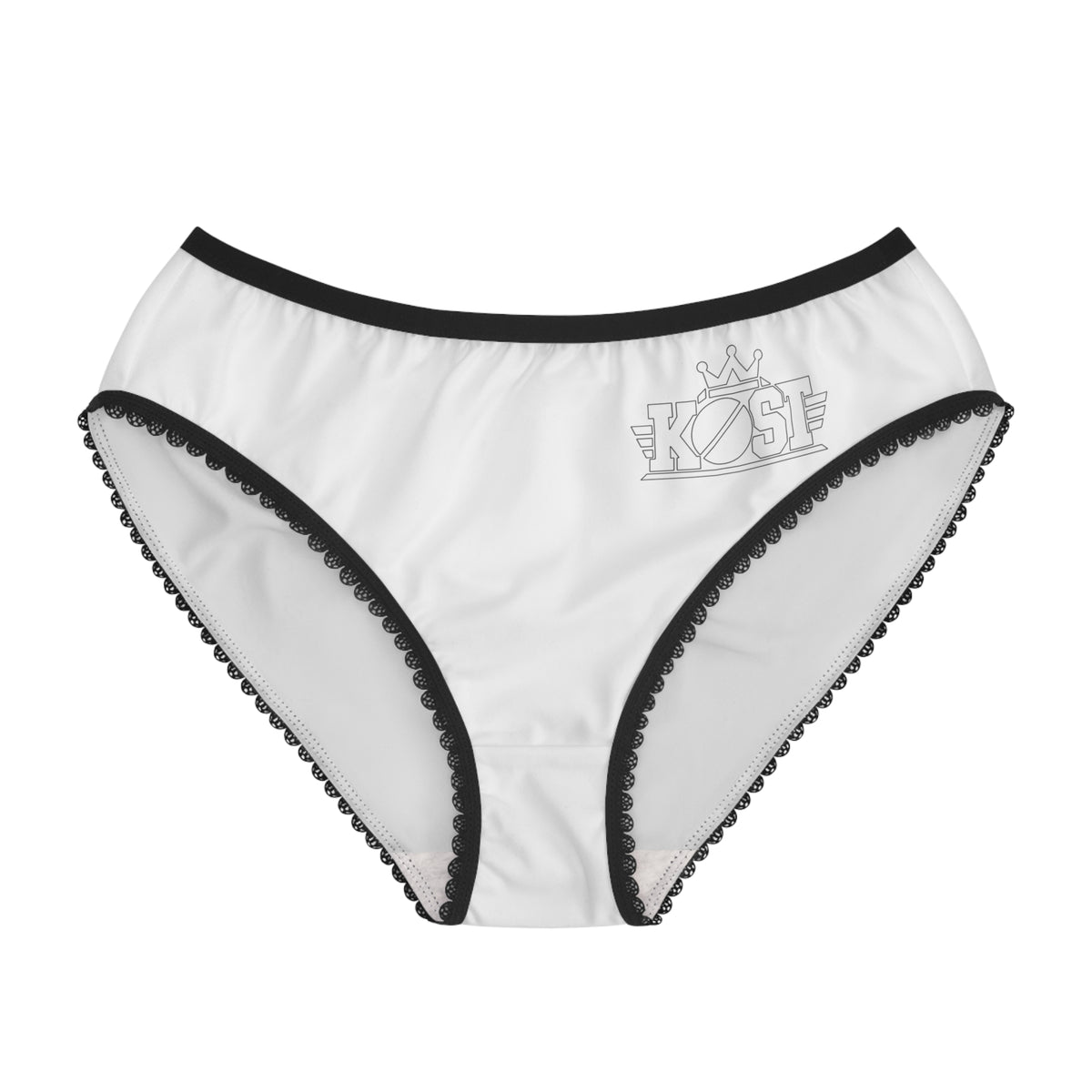 Women's Briefs – White K9E Logo Lingerie