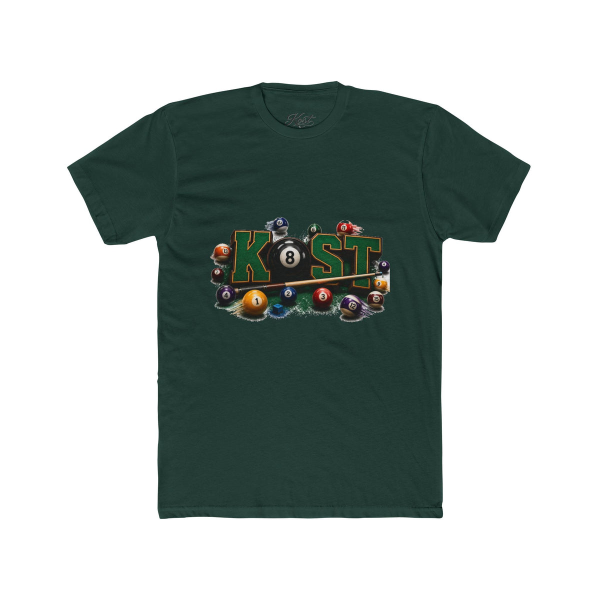 Pool Balls KOST Crew Tee — Billiards Graphic T-Shirt