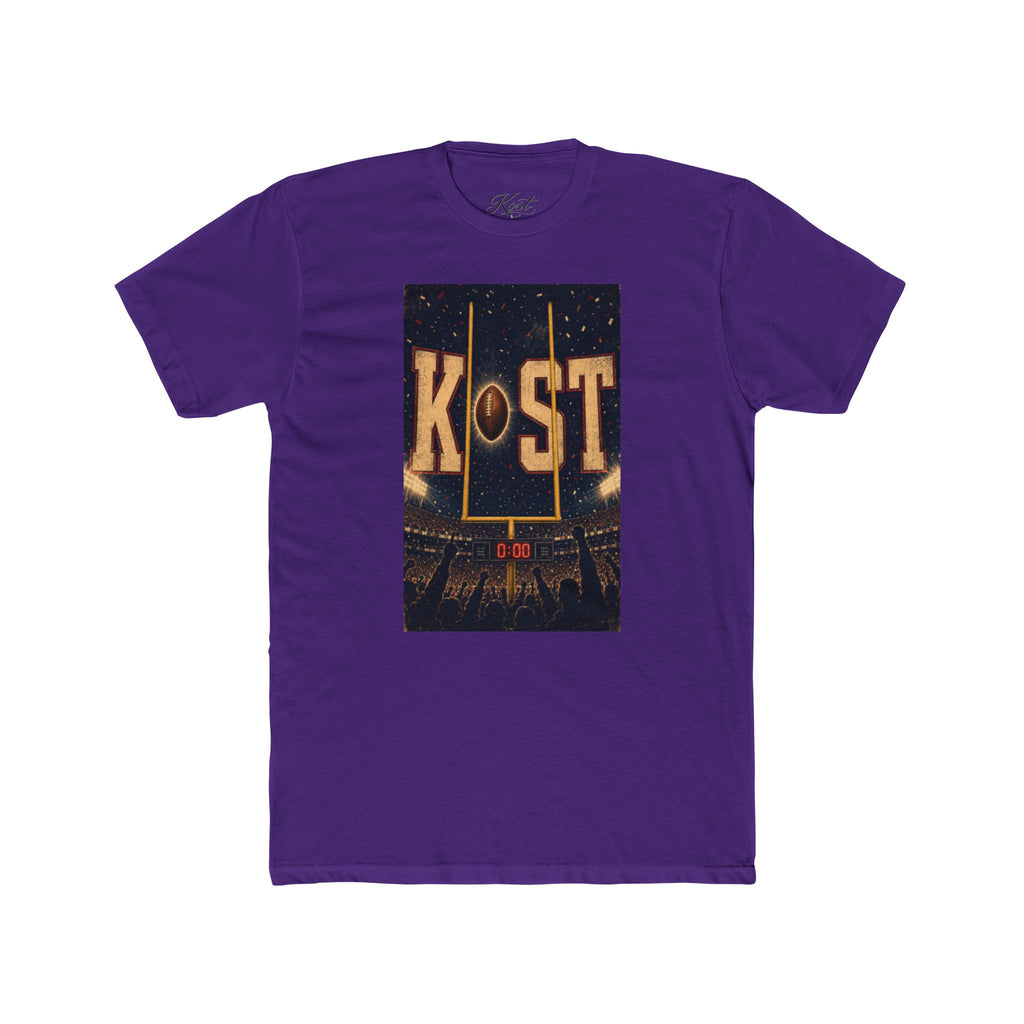 KOST Football Goal Tee — Vintage Stadium Graphic Crew Shirt