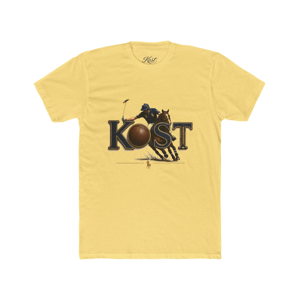 Polo Player 'KOST' Graphic Tee — Vintage Equestrian Polo Shirt