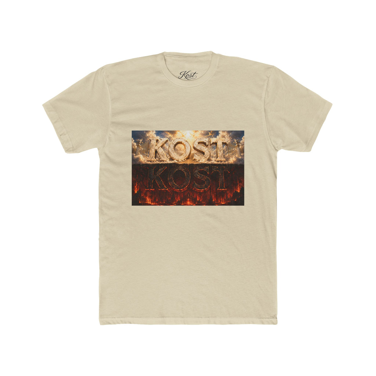 Kost Fiery Smoke Graphic Tee — Rock/Metal Band Style Shirt