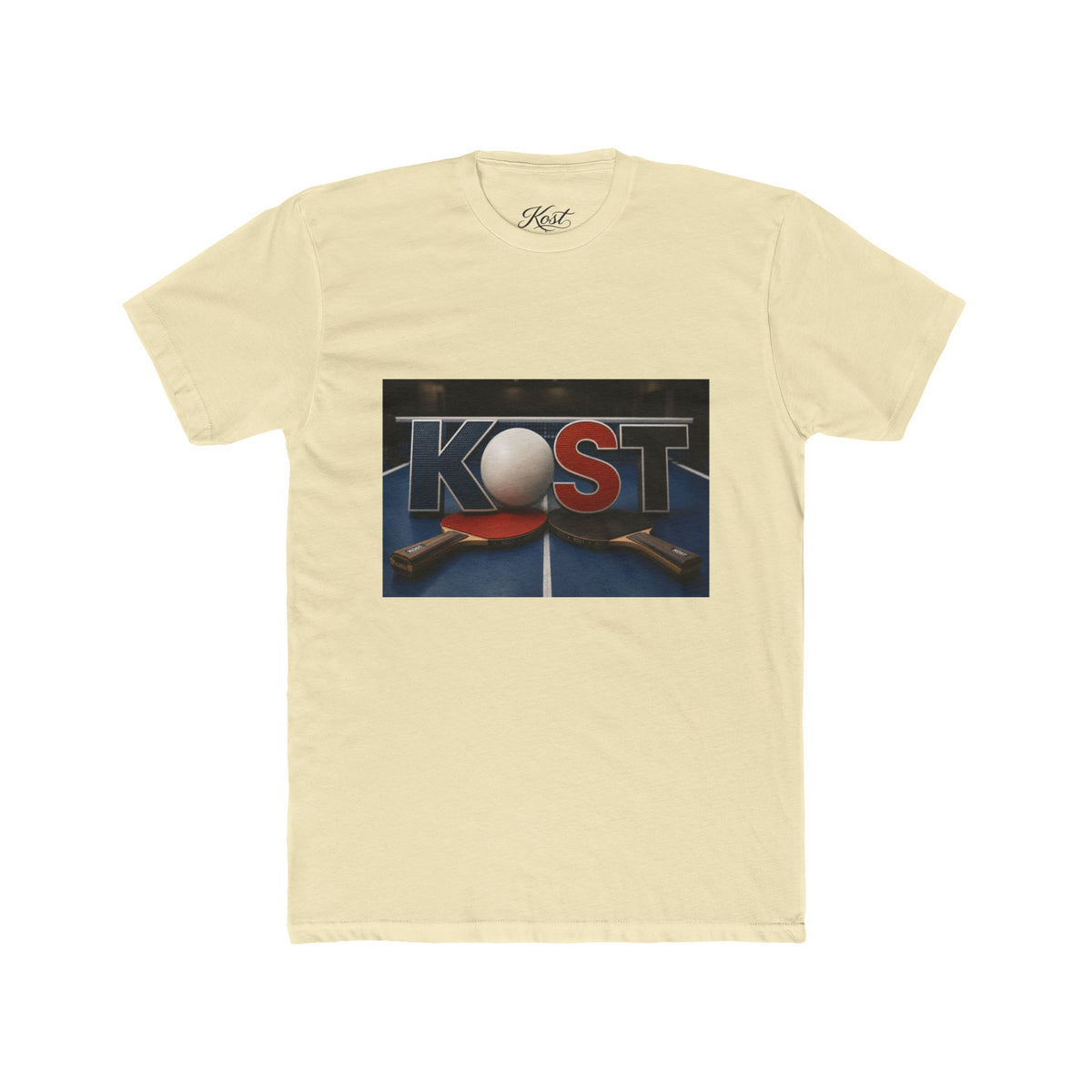 Table Tennis Crew Tee — KOST Paddle & Ball Graphic