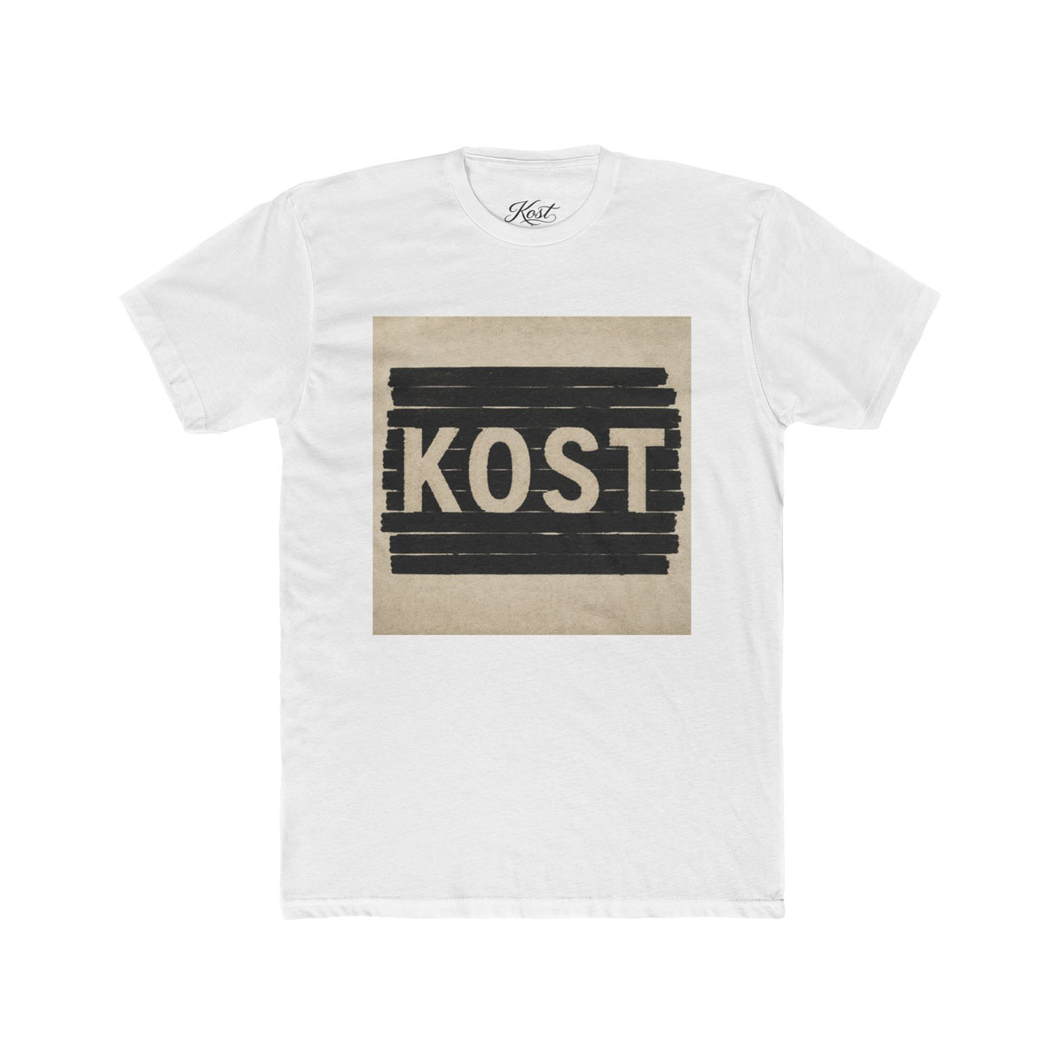 KOST Graphic Tee – Vintage Block Logo Cotton T‑Shirt