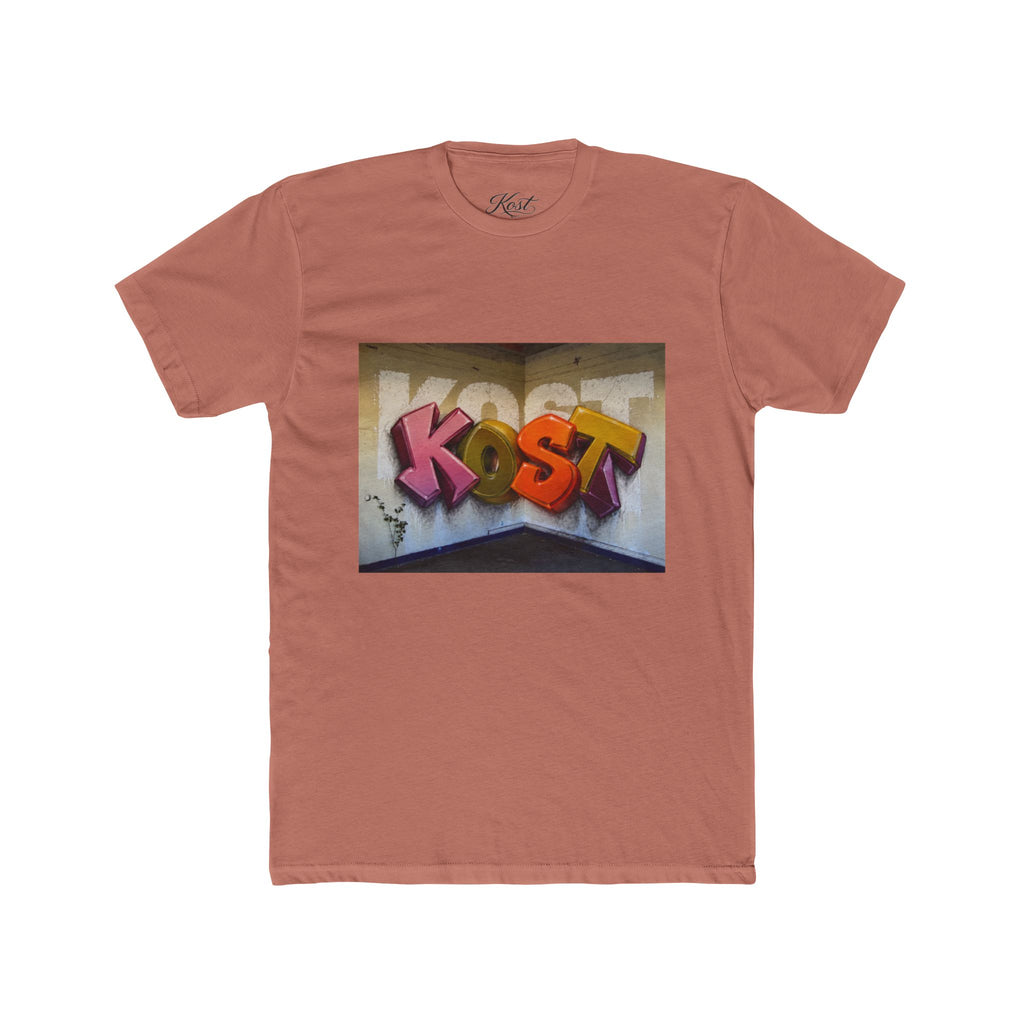 Graffiti "KOST" Street Art T‑Shirt — Bold Urban Lettering Tee