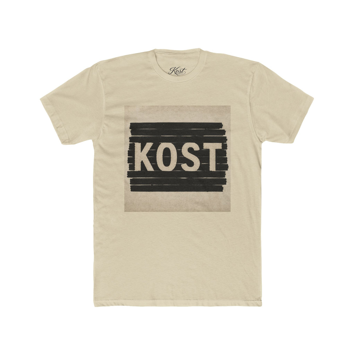 KOST Graphic Tee – Vintage Block Logo Cotton T‑Shirt