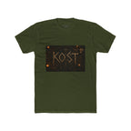 KÖST Rustic Firebrand Tee — Vintage Burned Lettering Graphic T-Shirt