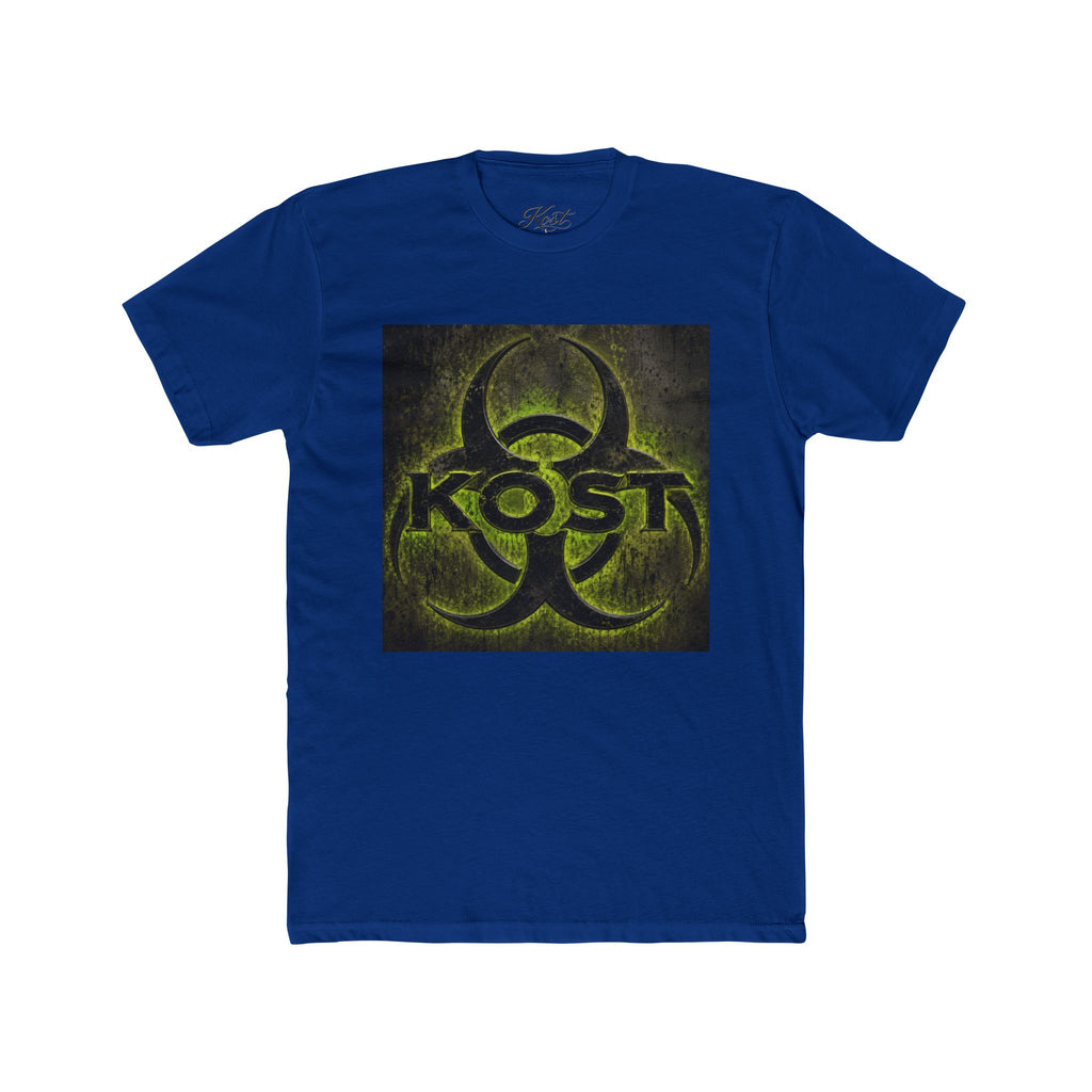 Biohazard KOST Graphic Tee — Distressed Neon Toxic Logo T-Shirt