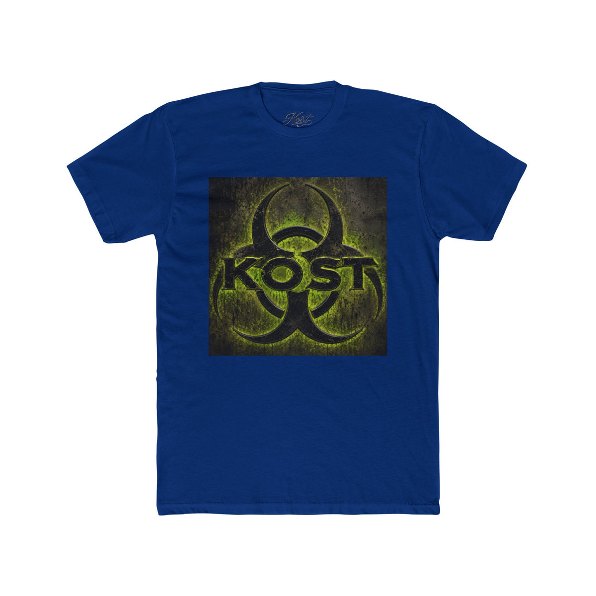 Biohazard KOST Graphic Tee — Distressed Neon Toxic Logo T-Shirt