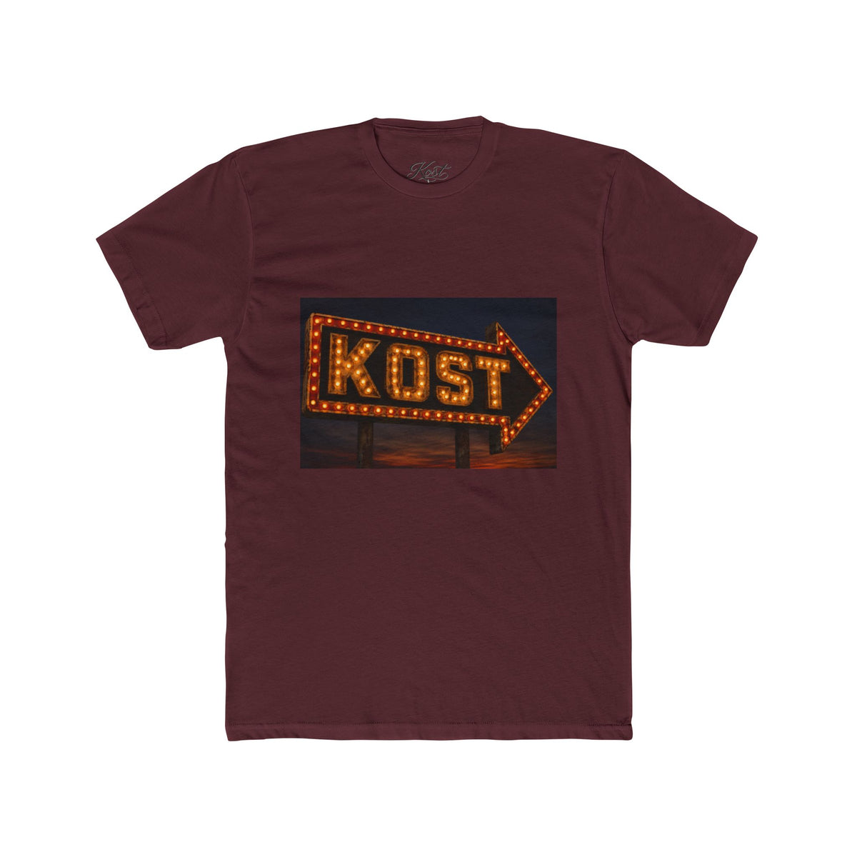 KOST Marquee Arrow Tee — Vintage Neon Sign Graphic T-Shirt