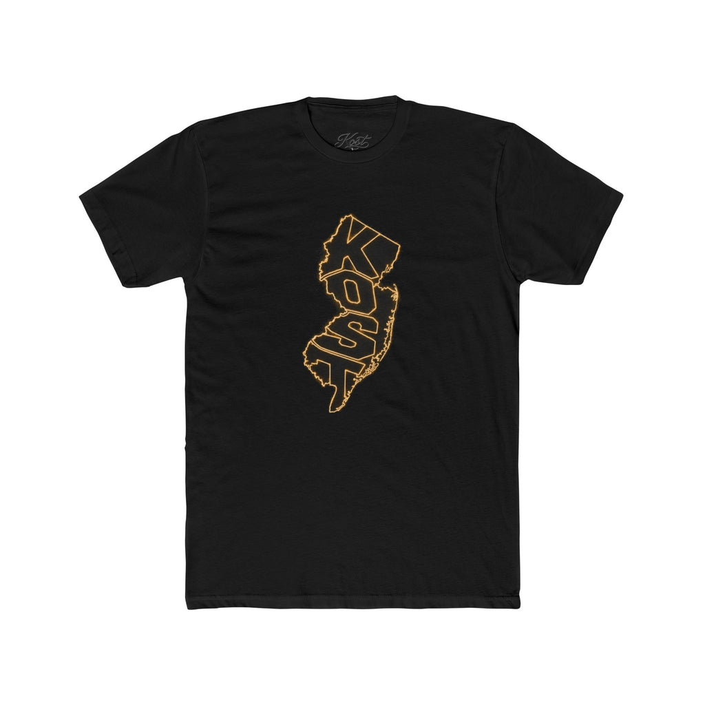 New Jersey Outline T-Shirt with 'KOP' Lettering – State Pride Tee