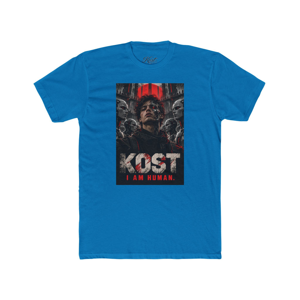 KOST "I Am Human" Graphic Tee — Dark Sci‑Fi Horror Movie Shirt