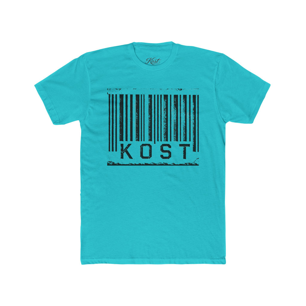 KOST Barcode Graphic Tee — Distressed Industrial Streetwear T‑Shirt