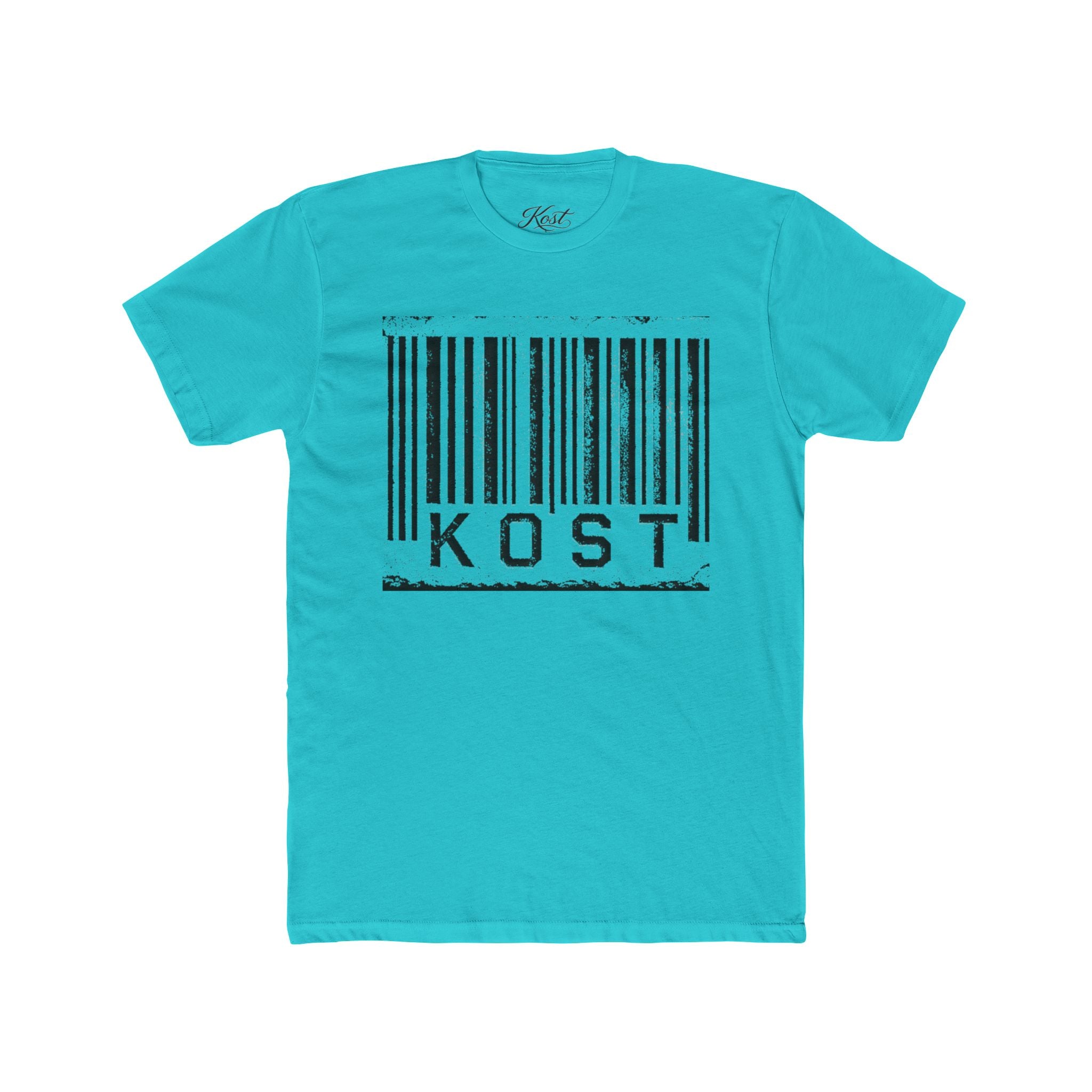 KOST Barcode Graphic Tee — Distressed Industrial Streetwear T‑Shirt