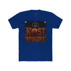 Basketball Court Graphic Tee — 'KOST' Logo with Basketball
