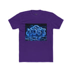 Cloud Glow T‑Shirt — 'KOST' Neon Blue Cloud Graphic Tee