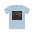 KOST Logo T-Shirt — Distressed Metallic Text with Red Orb Graphic