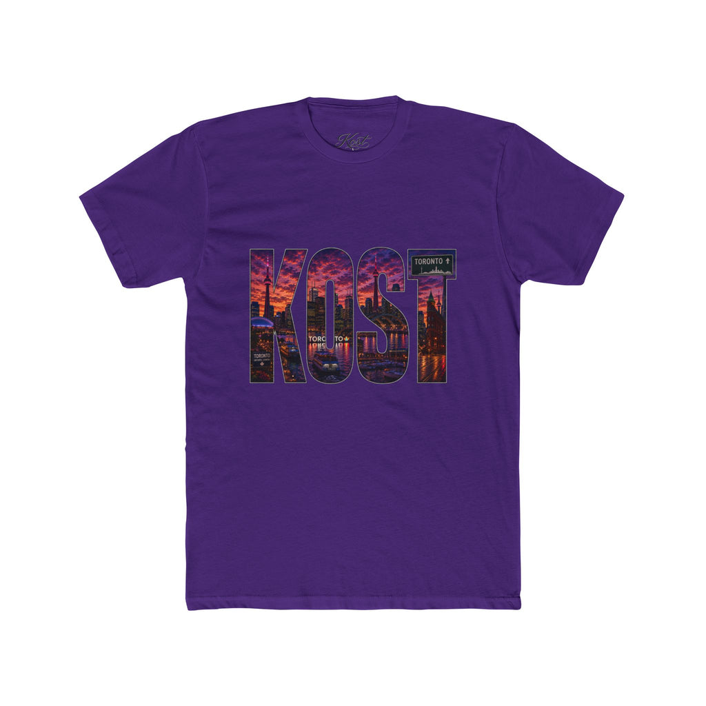 KOST Cityscape Logo Tee — Sunset Skyline Graphic T-Shirt