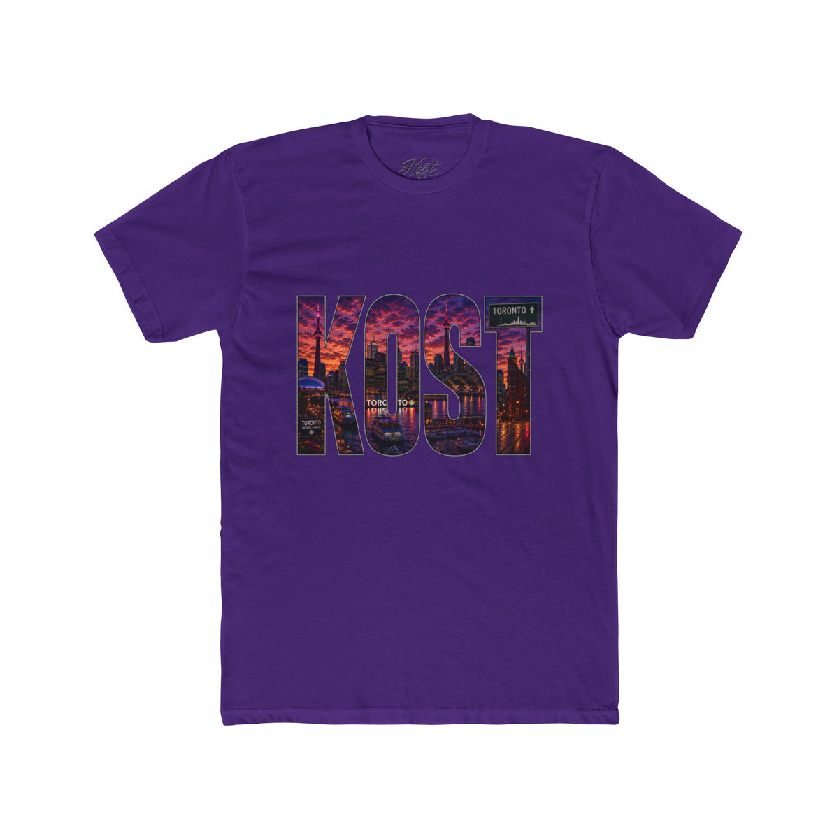 KOST Cityscape Logo Tee — Sunset Skyline Graphic T-Shirt