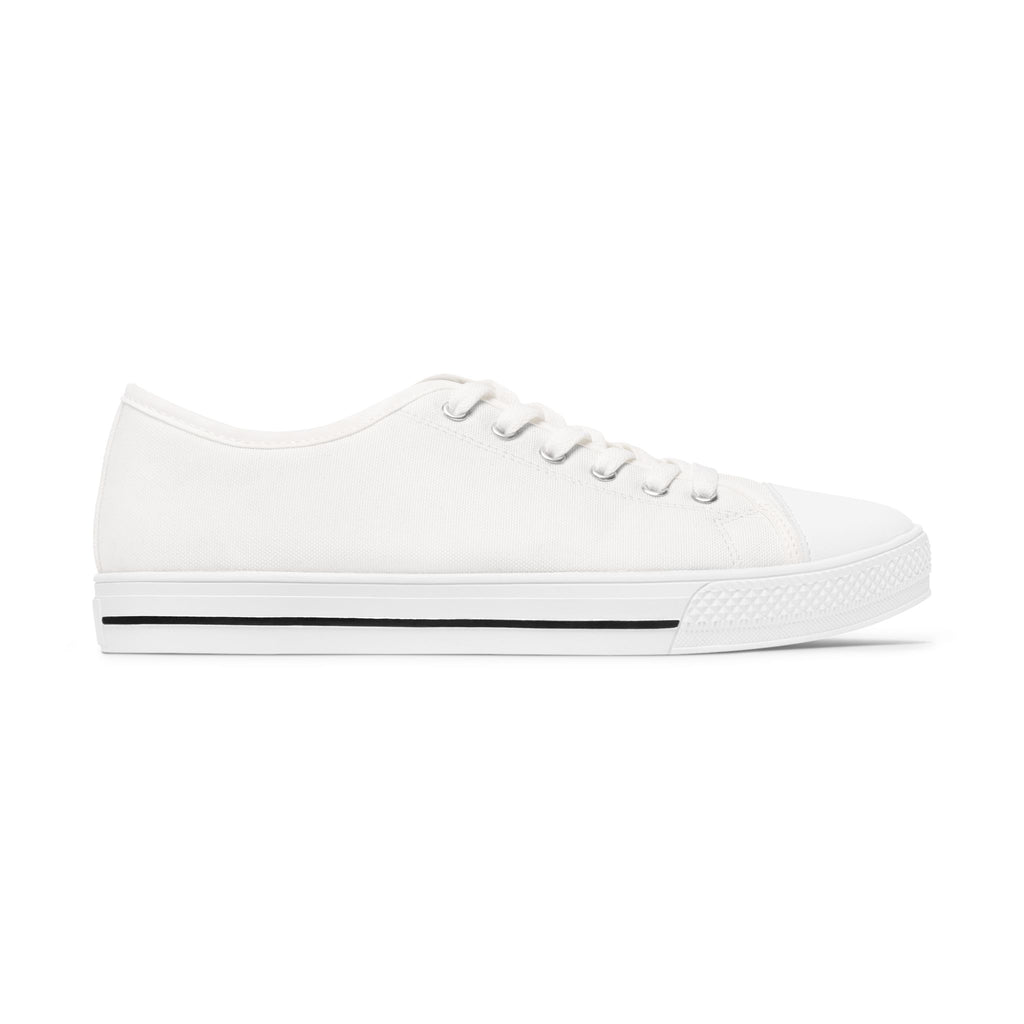 Women's Low Top Sneakers with Custom Script Logo
