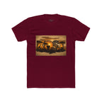 African Safari Sunset T-Shirt - Elephant & Acacia Silhouette Tee